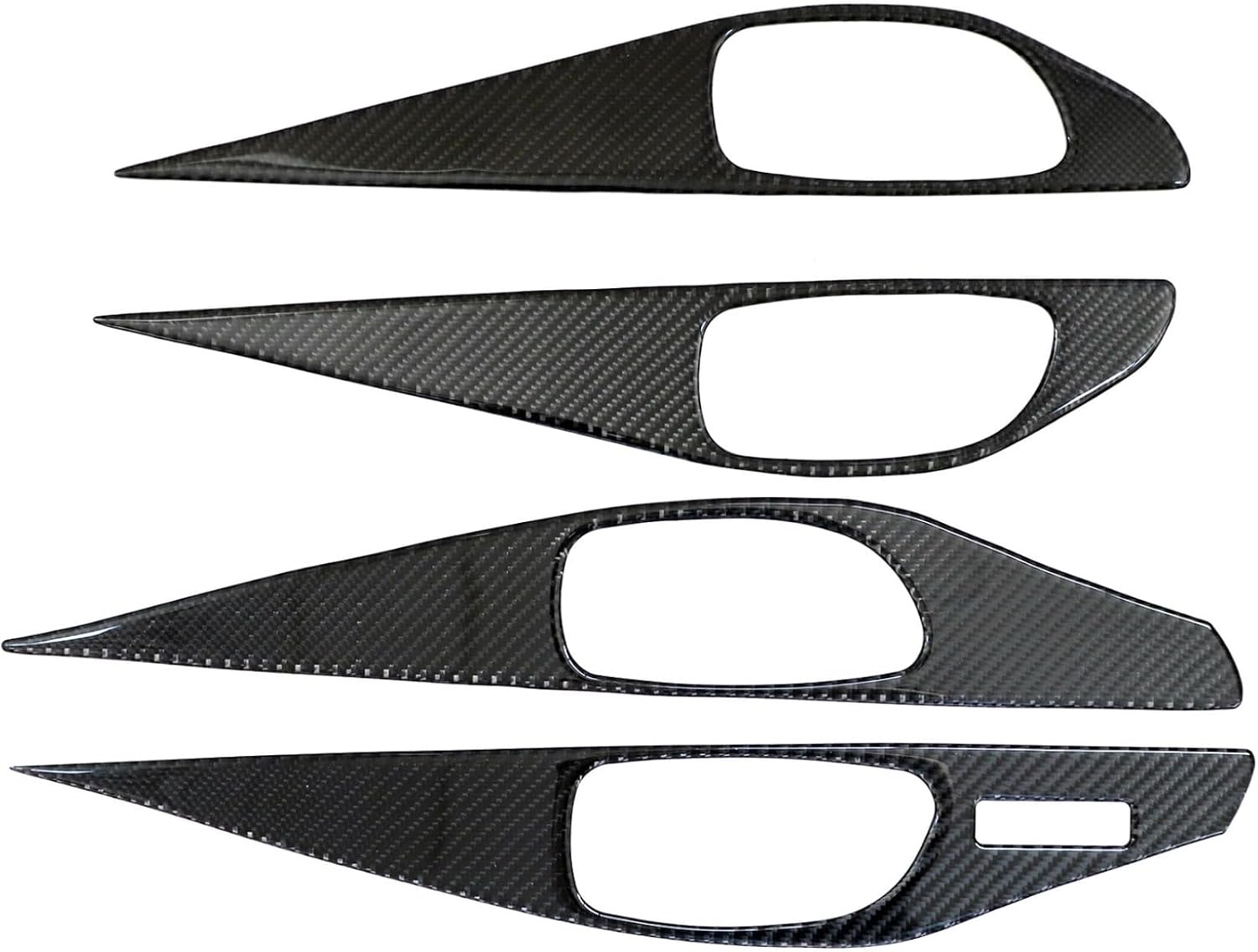 Priprilod Carbon Fiber Exterior Door Panel Interior Trim Fit for Infiniti Q50 2014-2019