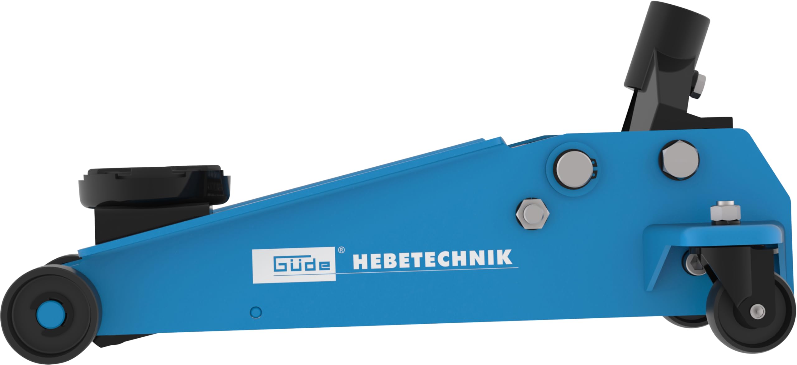 Güde GRH 3/470 Rangierwagenheber 3 Tonnen Hubkraft 11 cm Lastteller 13-46,5 cm Hubhöhe 360° Lenkrollen
