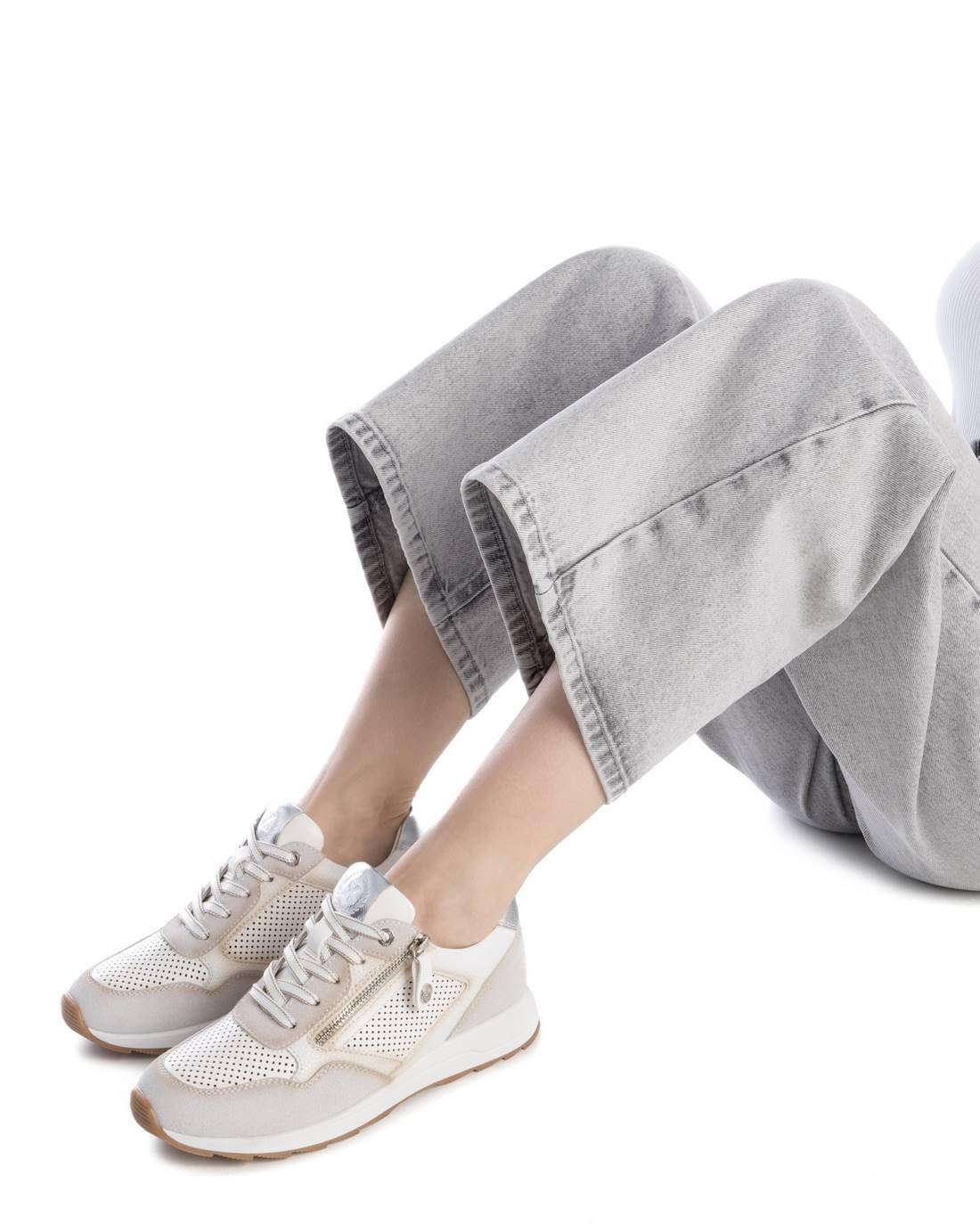 XTI - Sneakers 143608 Mujer Beig