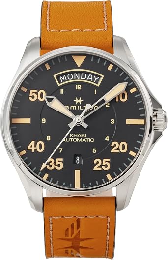 HAMILTON Mens Watch Hamilton Khaki Aviation Khaki Aviation H64645531 Automatic 10 ATM Water Resistant Sapphire Crystal Black Dial Stainless Steel Parallel Import