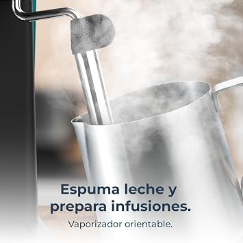 Cecotec Cafetera express Power Espresso Touch ColdBrew. Cafetera express para espresso y cappuccino, café en frío, con 20 Bares de presión y vaporizador orientable. Ideal para amantes del buen café