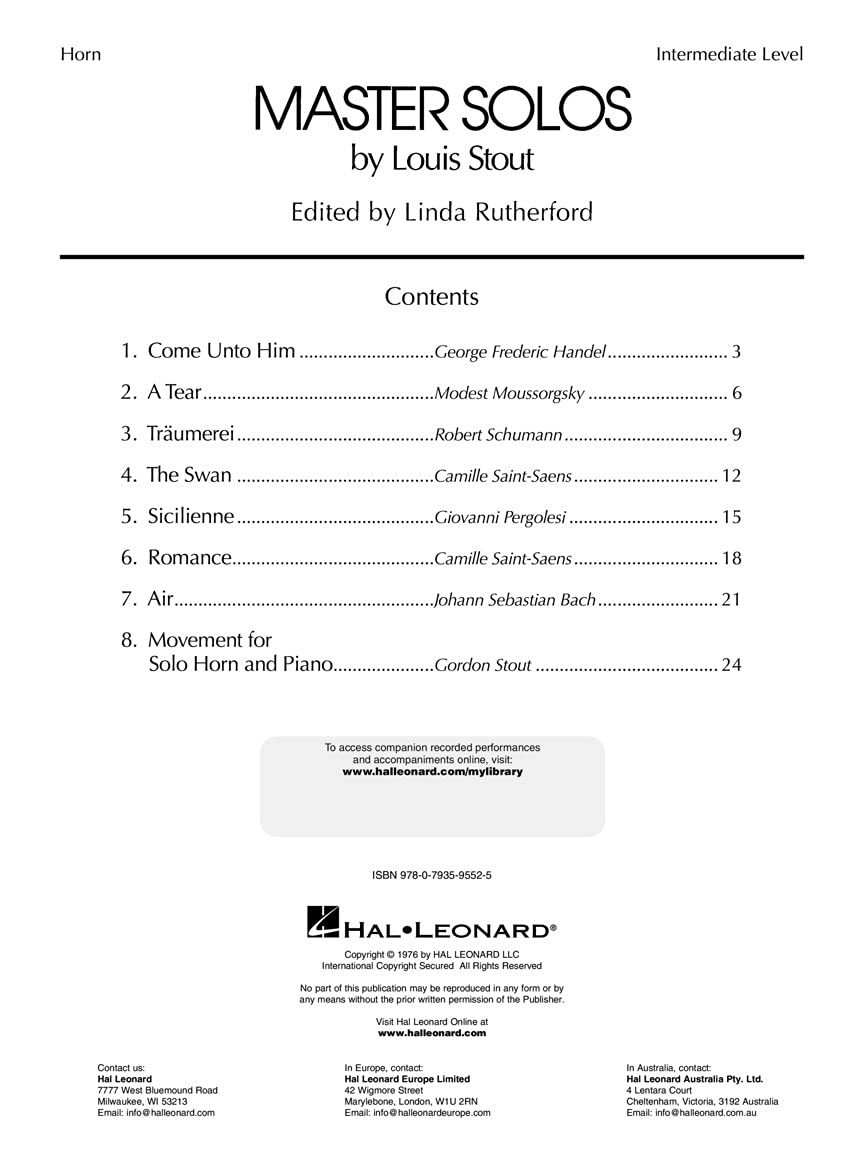 Master Solos Intermediate Level - French Horn: Book/Online Audio - Image 3