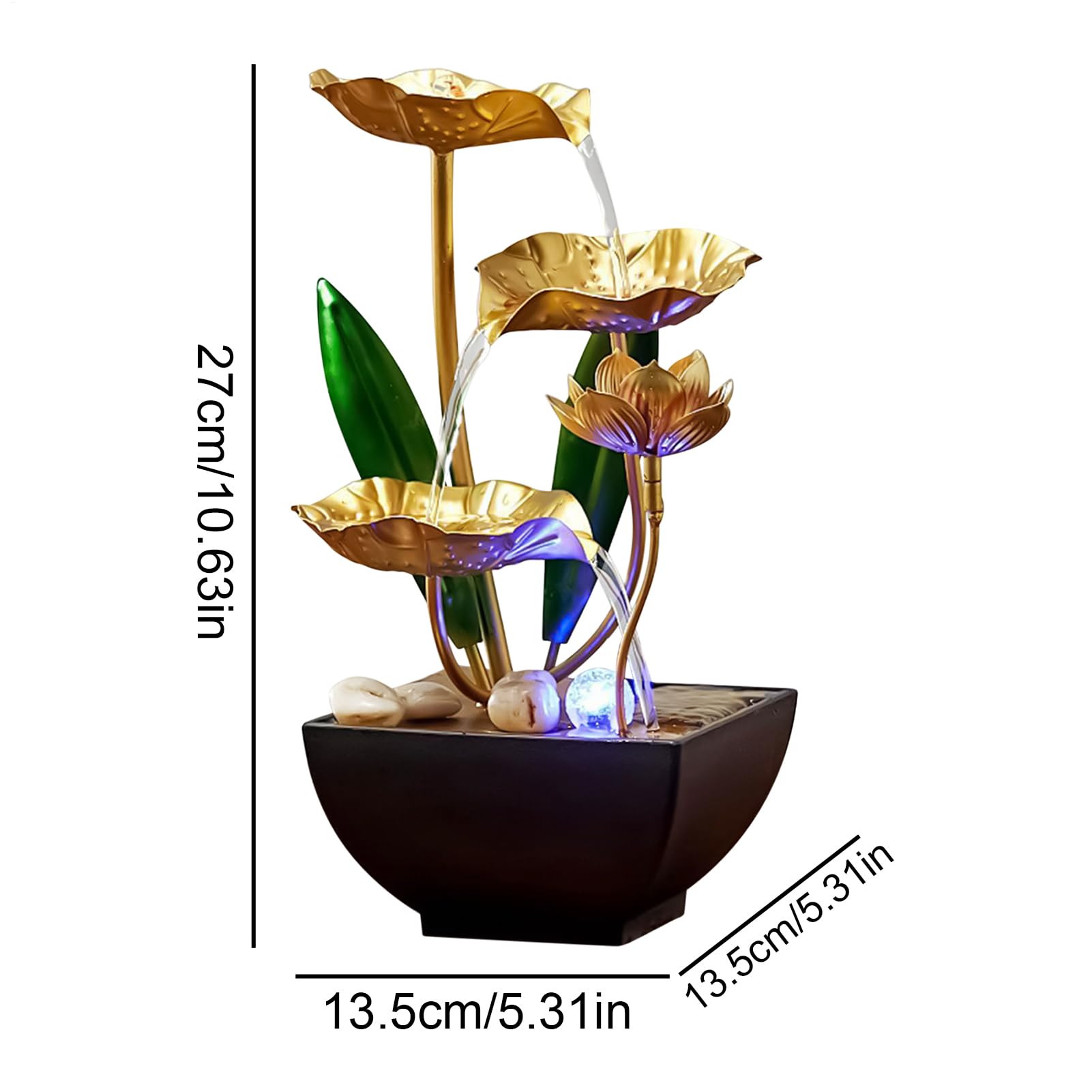Fuente de Mesa Lámpara LED Zen Relajante Calmante y Silenciosa