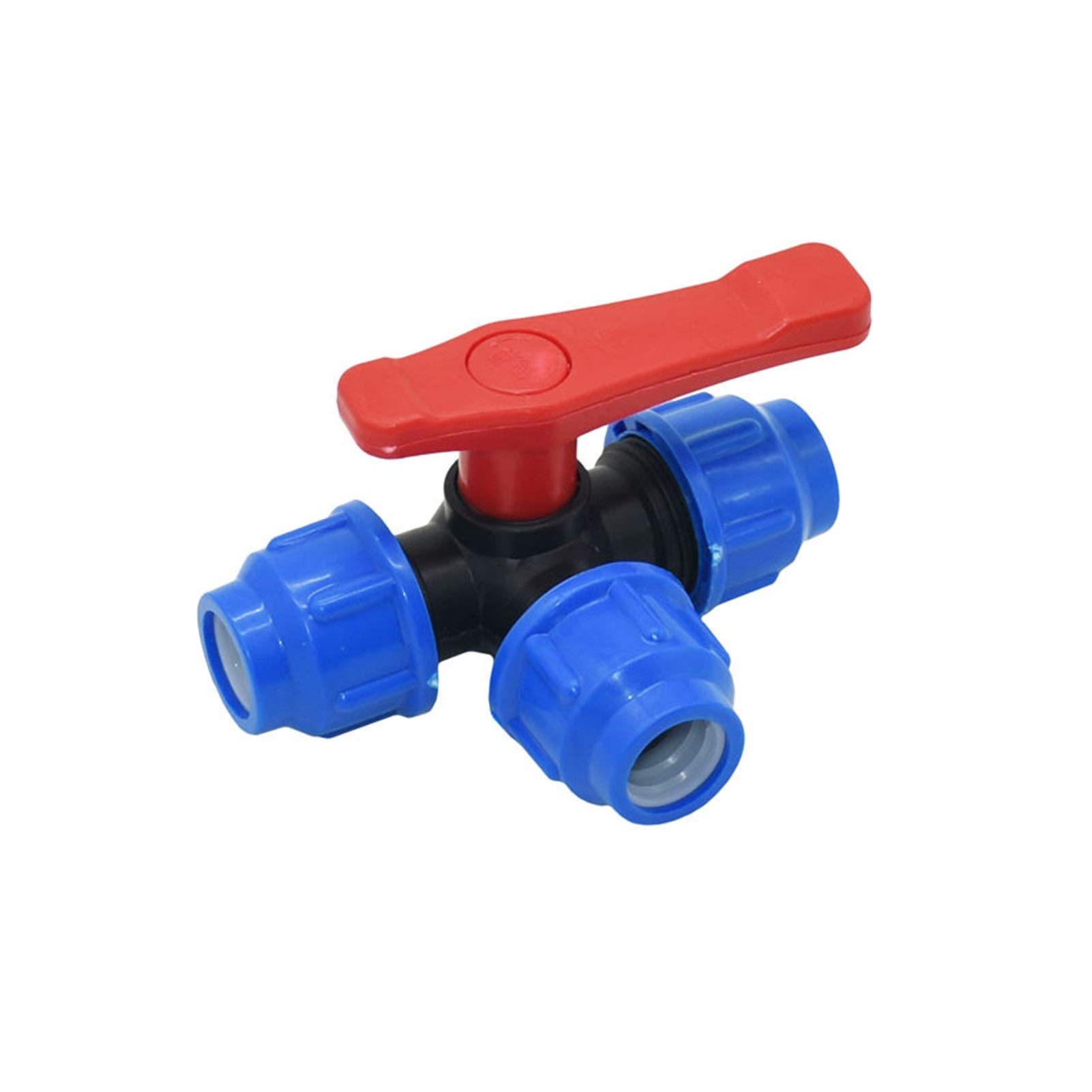 Connecteur de conduite d'eau DN15 DN20 en T de 20mm 25mm pour tuyau PVC PE