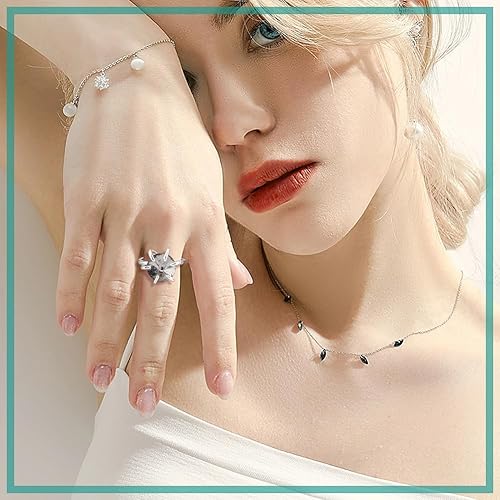 Miniatura 5 de NBEADS 4 piezas de anillos de garra en blanco, bases de anillo de latón ajustables de 6 12 (0.665 in) 6 componentes de anillo de dedo base de anillo