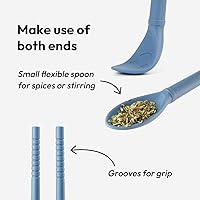 Vista 4 de Carrotez Palillos de cocina de silicona, palillos largos (12 pulgadas) reutilizables para cocinar, resistentes al calor, sin arañazos, suaves