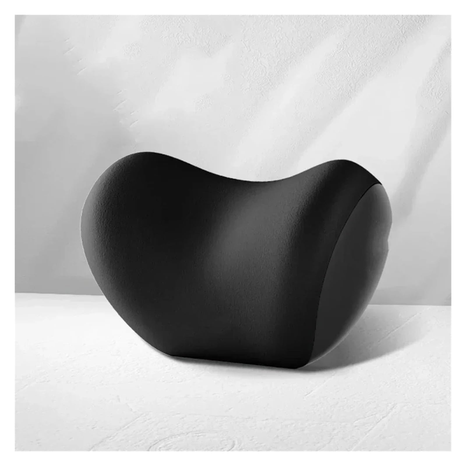 Lspbfkq Car Trim Interior Car Universal Headrest Lumbar Memory Foam Cervical Support Backrest Pillow Office Interior(Black Headrest)