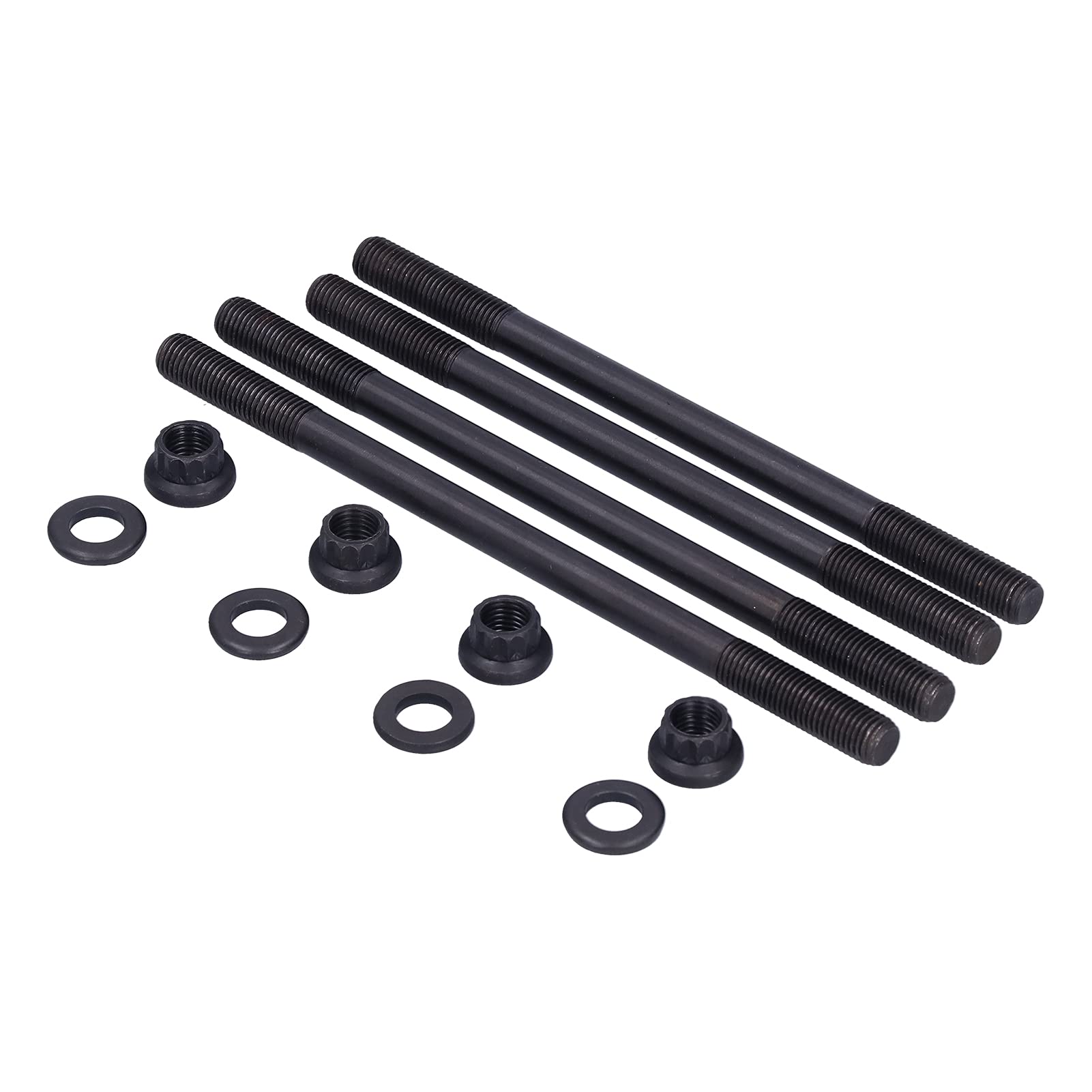 Kit bulloni prigionieri testata cilindro per motocicletta, precisione resistente, acciaio ad alta resistenza lavorato a CNC, resistente alla corrosione, rivestimento in ossido