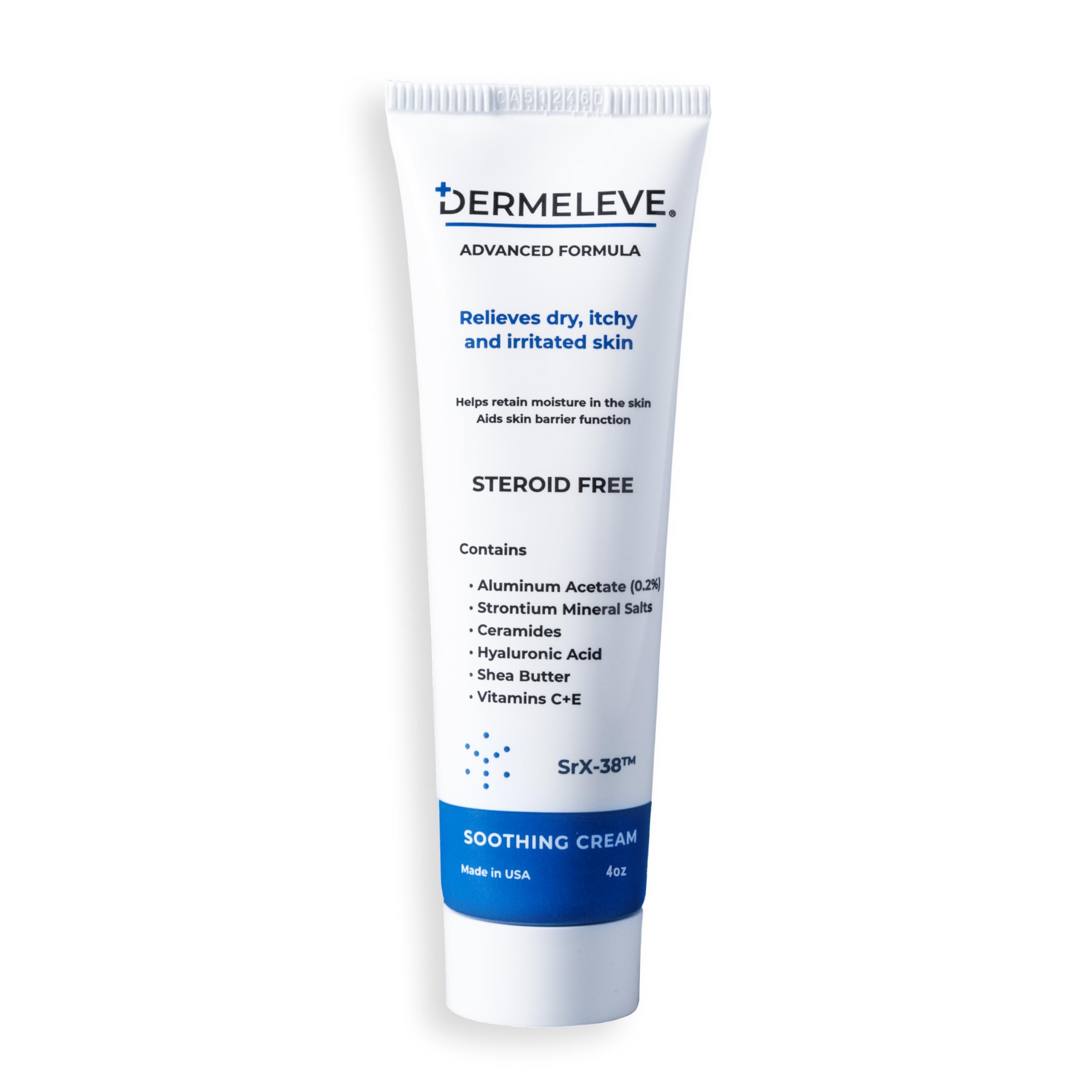 DermeleveSteroid Free Anti-Itch Cream | Extra Strength for Psoriasis, Seborrheic Dermatitis, Viral Rash, Bug Bites, Allergy, Chronic Hives, Neuropathy (Nerve) | Full Body Itch Relief | 4 oz (1 Pack)