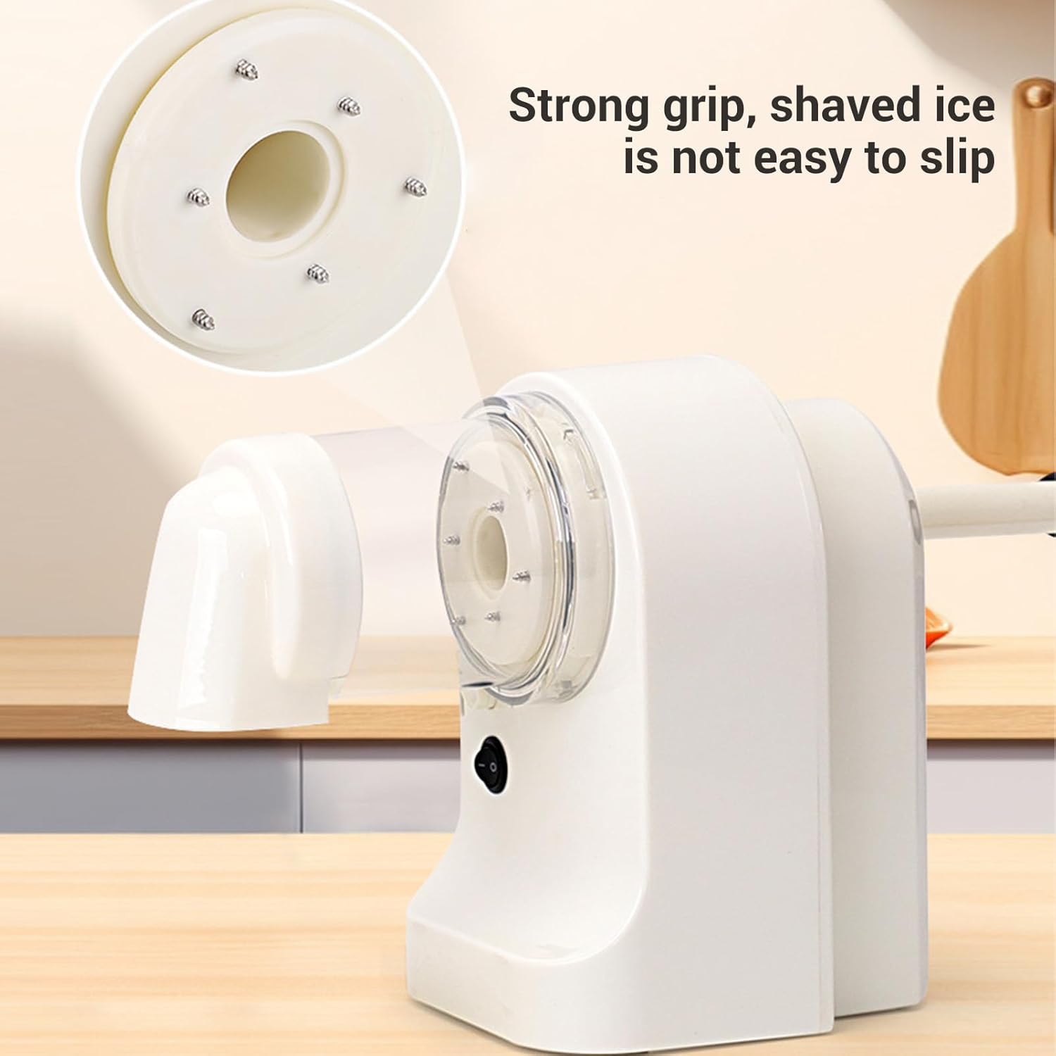 Electric Ice Crusher,2000mAh USB Rechargeable Shaved Ice Machines Snow Cone Machine with 2 Reusable Ice Cups for Cocktail Fruit Smoothies
