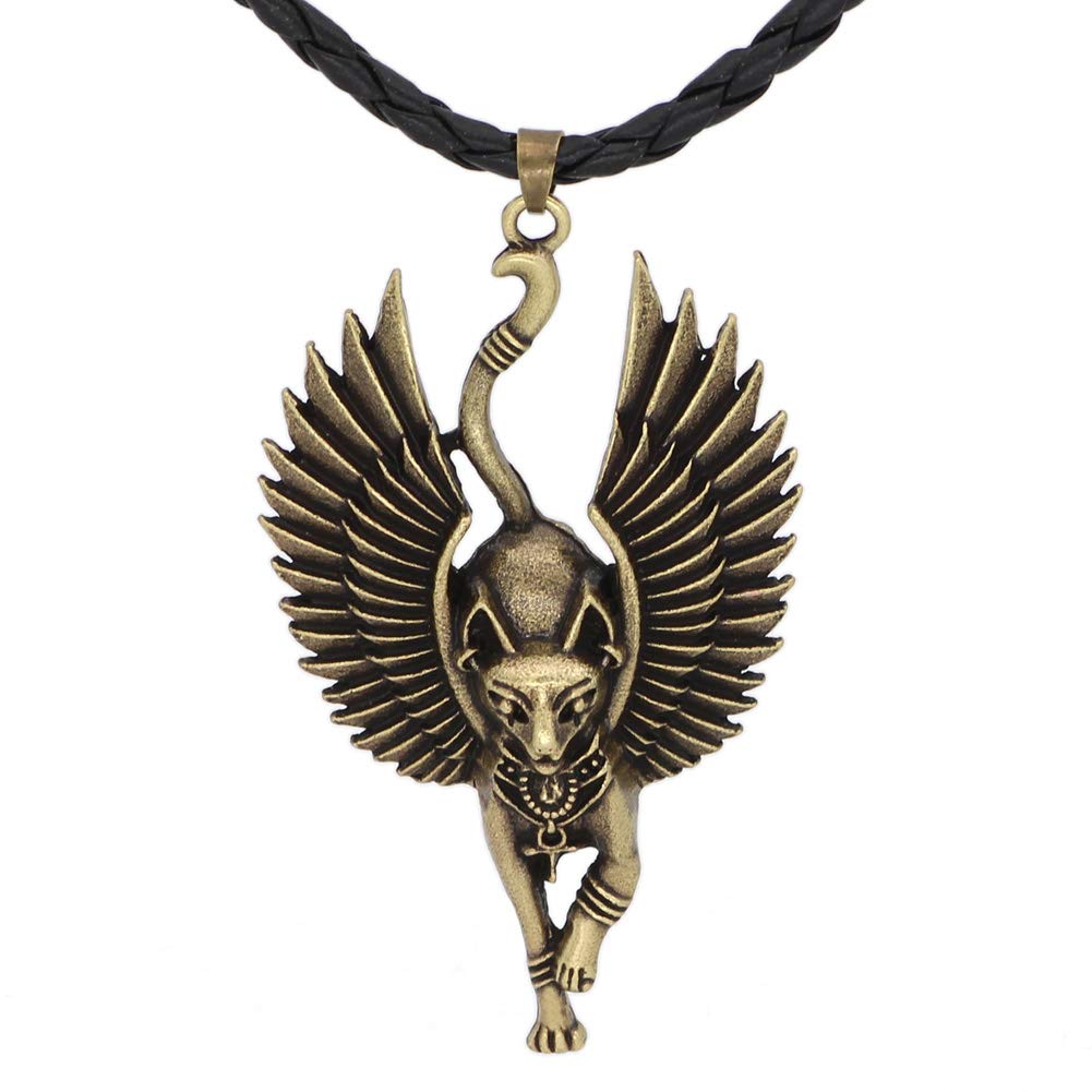 Buy Cat Bastet Stainless Steel Pendant Necklace Ancient Egyptian