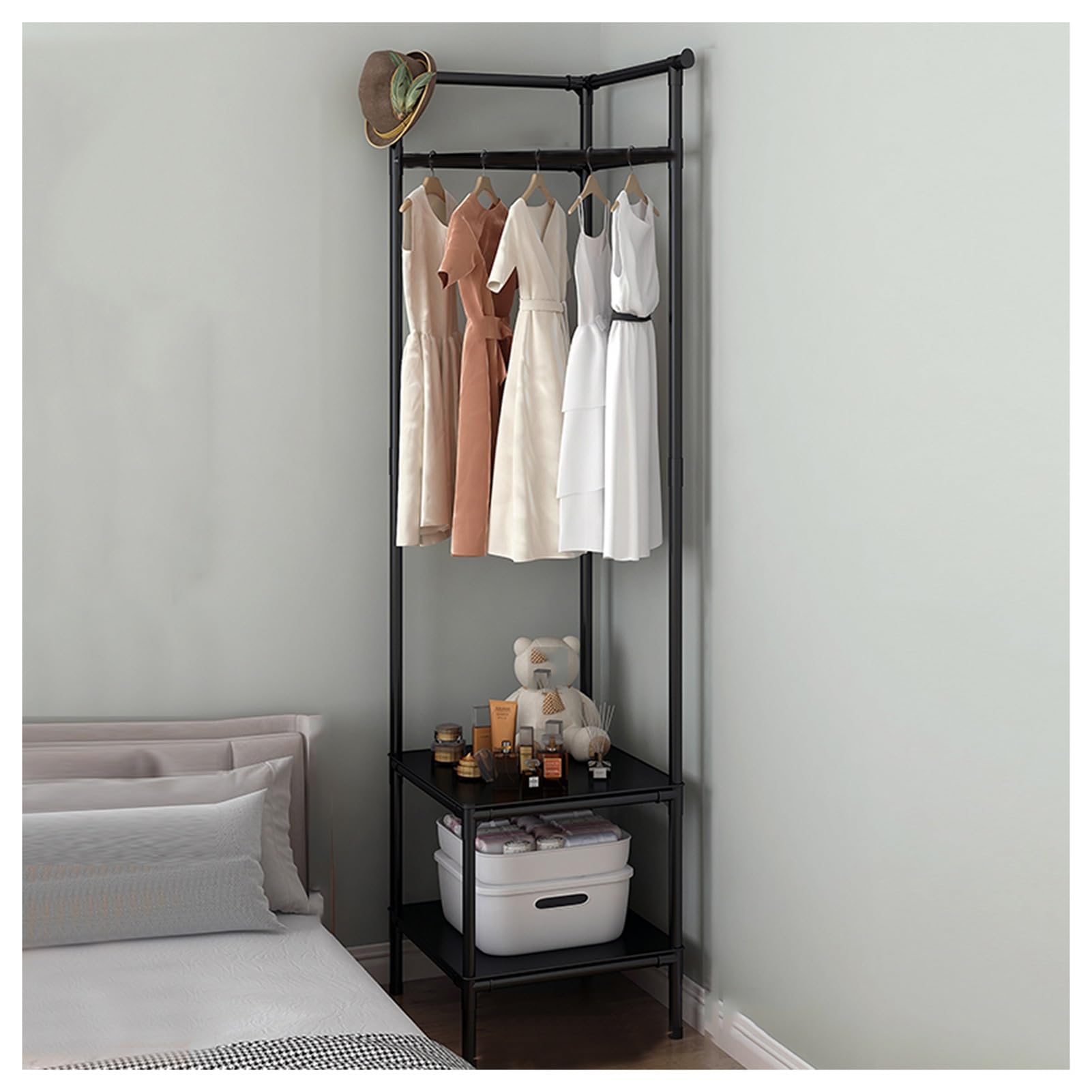 ブラックメタル アイアン/コートラック 楽天市場】ハンガーラック