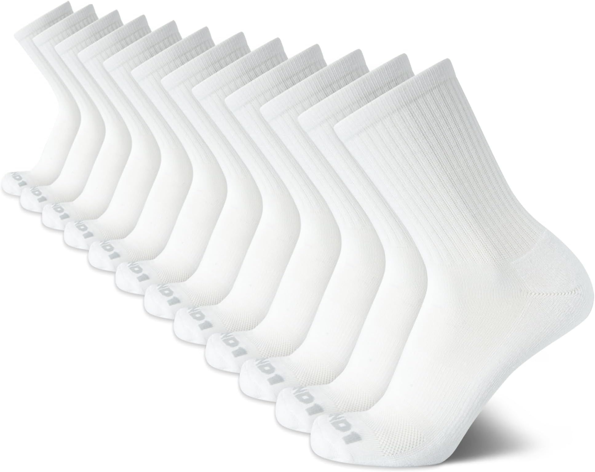 Men's Athletic Socks - 12 Pack Performance Cushion Crew Socks