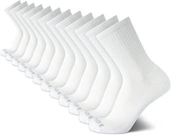 AND1 Men's Mid Crew Performance Cushioned Socks (12-Pack)