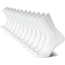 AND1 Men's Athletic Socks - 12 Pack Performance Cushion Crew Socks