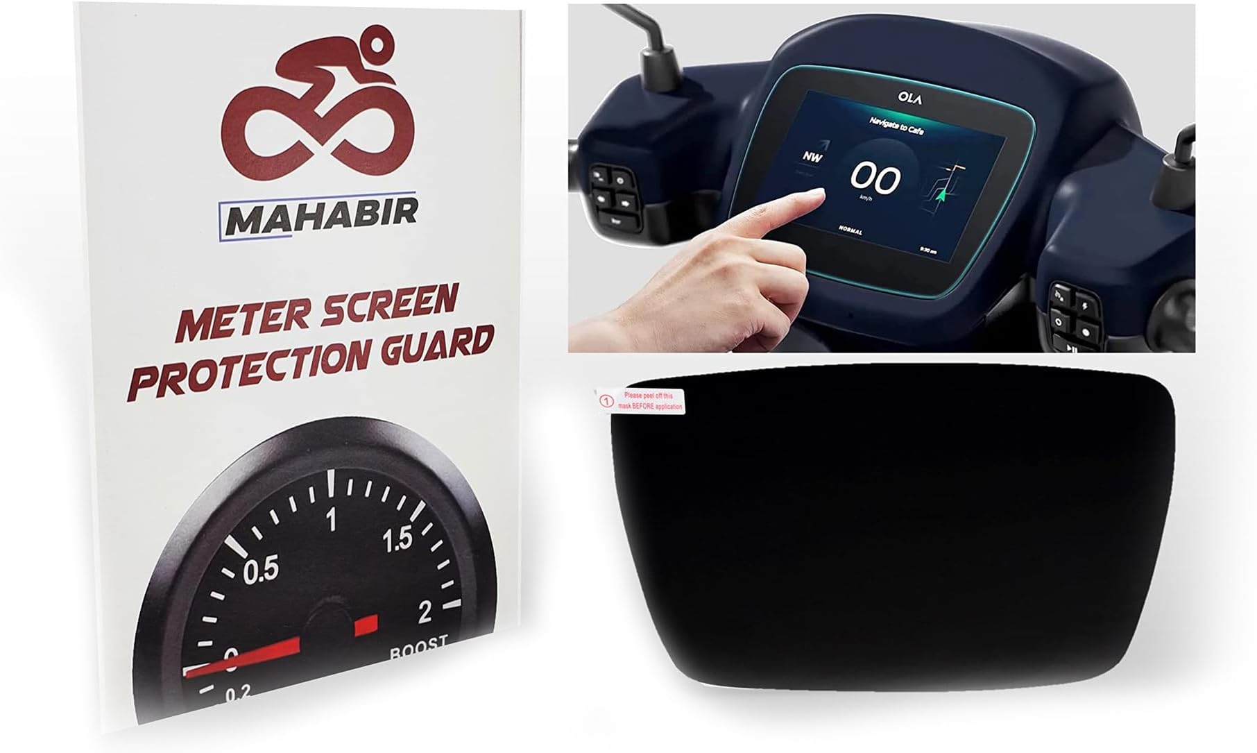 MAHABIR Digital Meter Console Screen Protector Guard Compatible with S1 and S1 Pro Electric Scooter with Dry and Wet Wipes