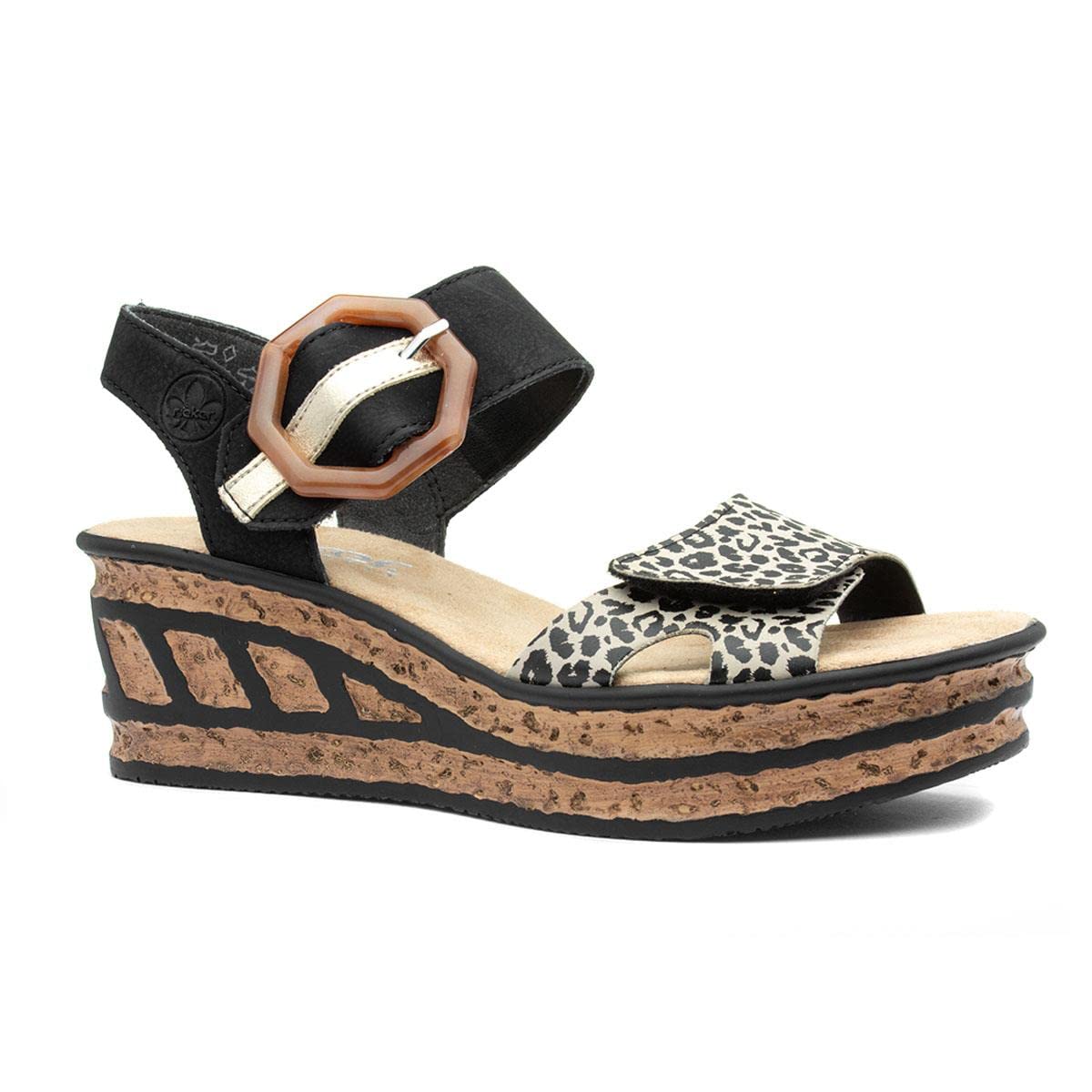 Rieker Geschenk Damen Keilabsatz Sandalen – Bild 8