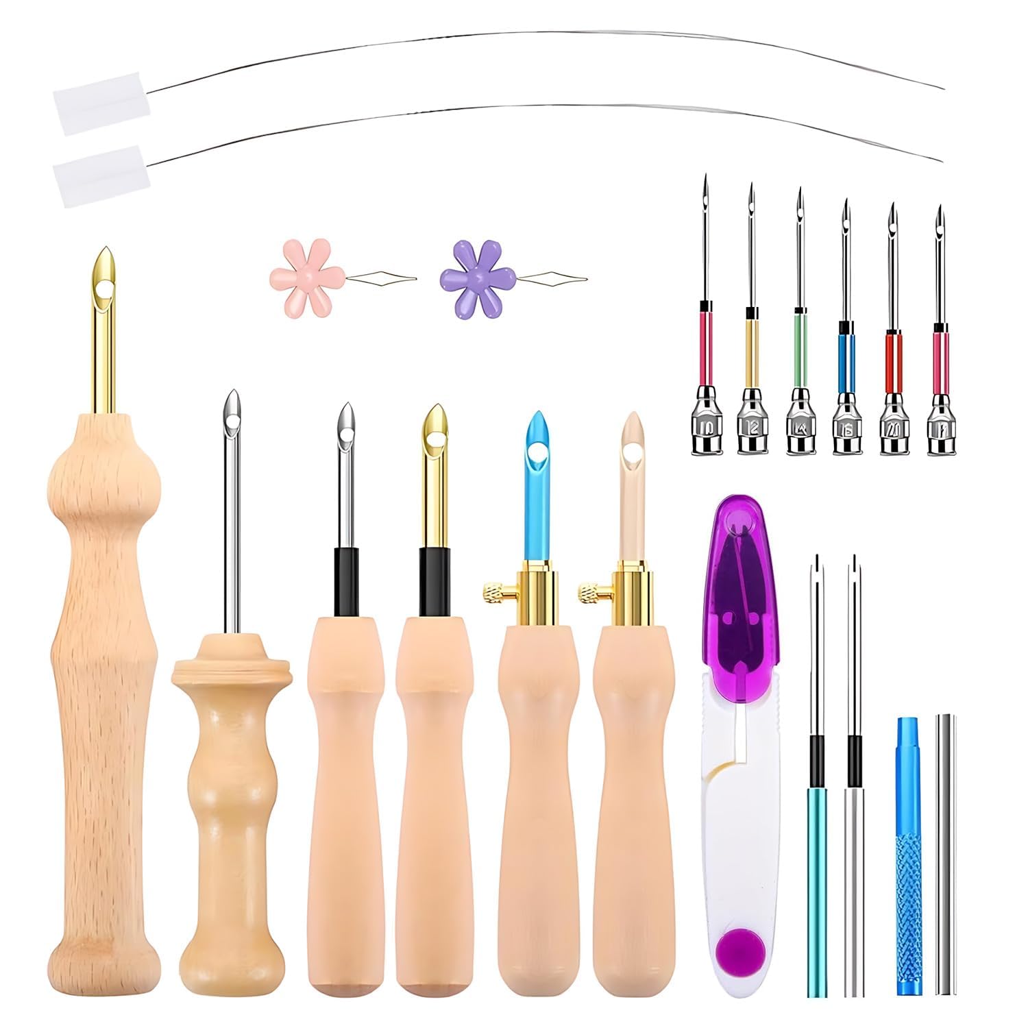 21Pcs Punch Needle Kits