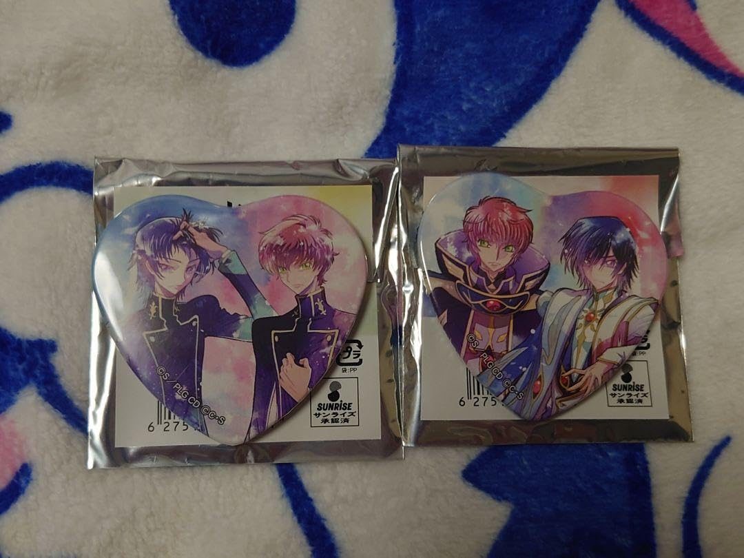 Amazon.co.jp: コードギアス キャラポップ ハート 缶バッジ ルルーシュ  