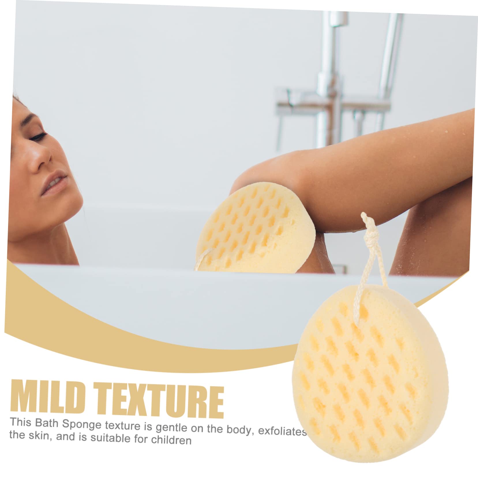 Healeved 4piezas Esponja Para Ducha y Baño Esponja Exfoliante Reutilizable Para Cuerpo Para Masaje y Limpieza
