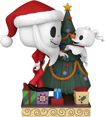Miniatura 2 de Funko Pop! Deluxe Disney The Nightmare Before Christmas 30th - Jack Skellington & Zero with Tree - Disney The Nightmare Before Christmas - Figura de