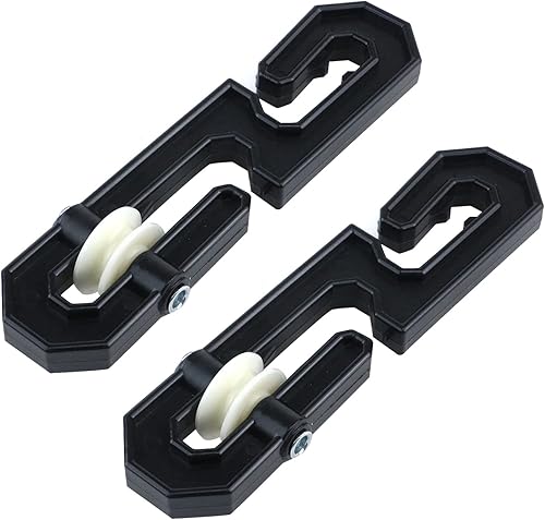 Miniatura 1 de Polea separadora de tendedero de aluminio de plástico, accesorios de polea de tendedero para tendedero largo y cargas pesadas, paquete de 2