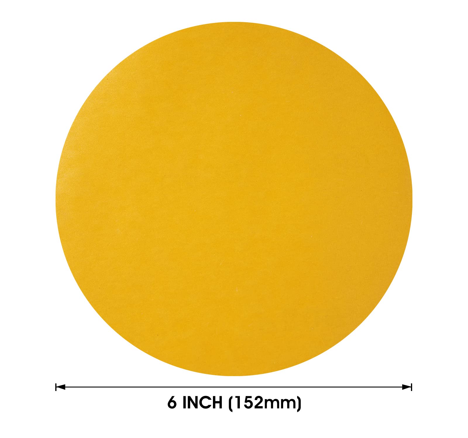SATC 100PCS 6 Inch Sandpaper Roll PSA Sticky Back Adhesive P500 For Polishing