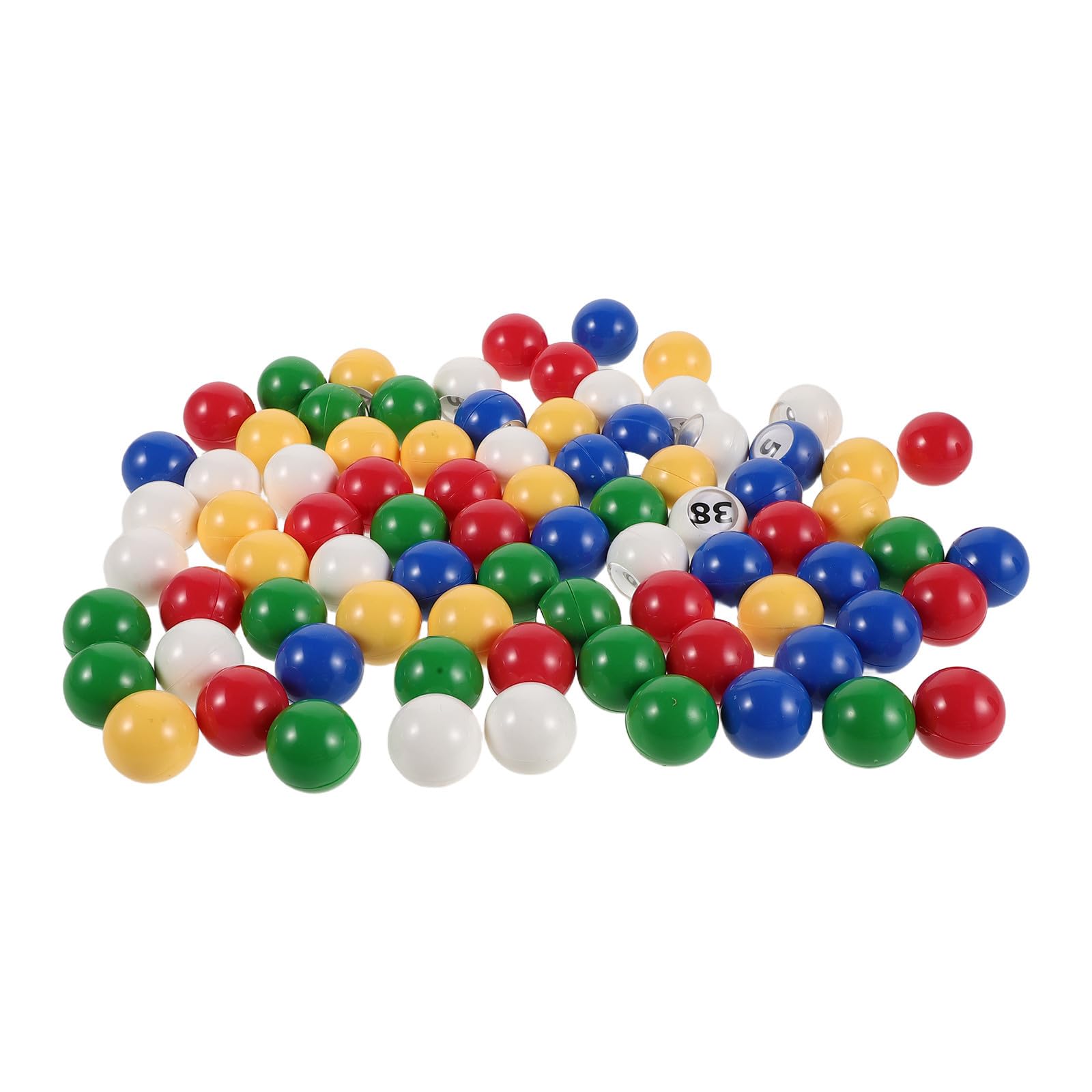 Gatuida 80 Piezas Bolas de Bingo Numeradas del 1 al 80 de Plástico