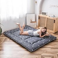 Vista 25 de MAXYOYO Colchón Japonés de Suelo Colchón Futón, Colchón de Tatami Engrosado de 4", Almohadilla para Dormir Plegable Enrollable para Niños y Niñas