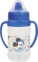 BabyGo - Copo de Transição Infantil com Redutor de Pingo 300ml Mickey - Disney - Livre de BPA - Ideal para Bebês a Partir de 6 Meses
