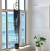 Vista 2 de Atrapasueños Atrapasueños de Luna con Luz, Atrapasueños Negro para Niñas y Niños, Decoración de Pared de Dormitorio, Decoración de Navidad