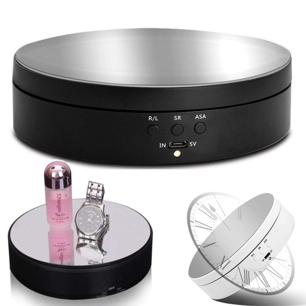 Foleto Rotating Display Stand, 360 Degree Motorized Rotating Turntable Display Stand for