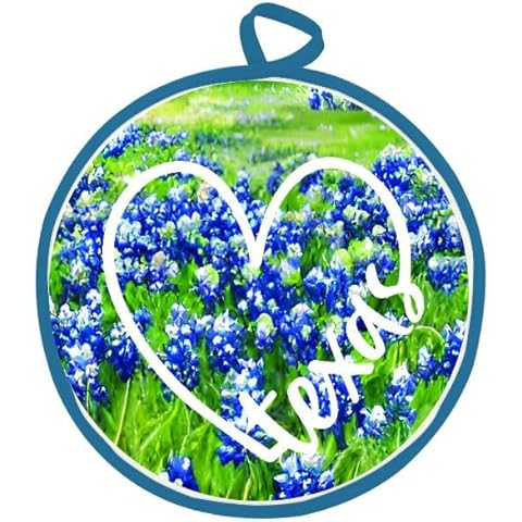 11" Texas Blue Bonnet Field Tortilla Warmer. Keeps Tortillas Fresh and Warm for Over 1 Hour! Tortillas Stay Soft Throughout The Entire Meal. Cover