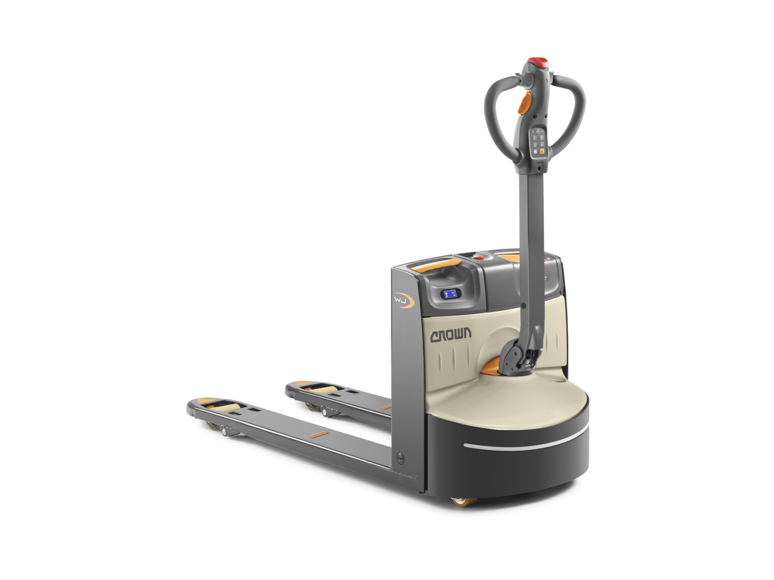 Crown WJ 50 Series Elektro-Hubwagen | Tragfähigkeit 1500 kg | V-Force Lithium-ion Batterie 48 V / 14.7-24.5 Ah | Kurze Ladezeit | Tandem-Polyurethanrollen | 1150 mm Gabellänge