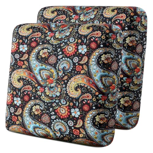 Image of YISUN Sofa Couch Cushion Covers, Stretch Printed Couch Seat Slipcover, Soft Couch Cover for Dogs, Washable Non-Slip Furniture Protector for Sectional Armchair Loveseat (Flower, 2 piece)