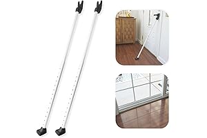 SecurityMan Heavy Duty Front Door Stopper - Door Security Bar (2 Pack)