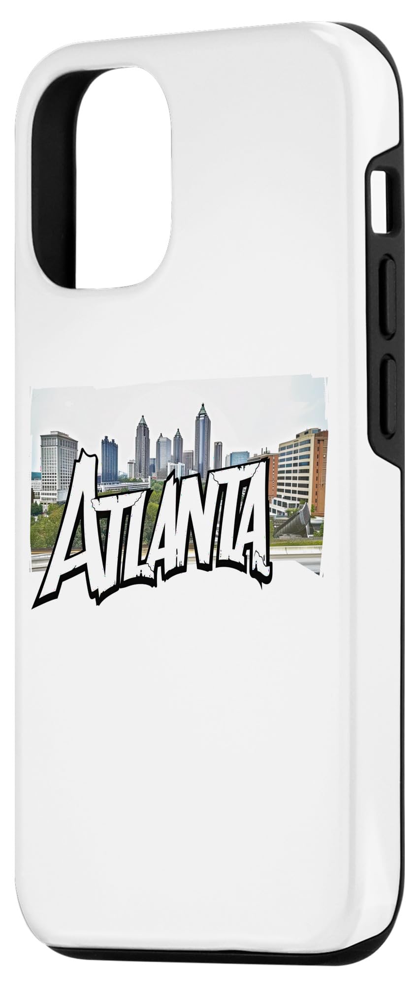 iPhone 14 Atlanta City Skyline Graffiti Street Art Handstyle USA Case - Image 2
