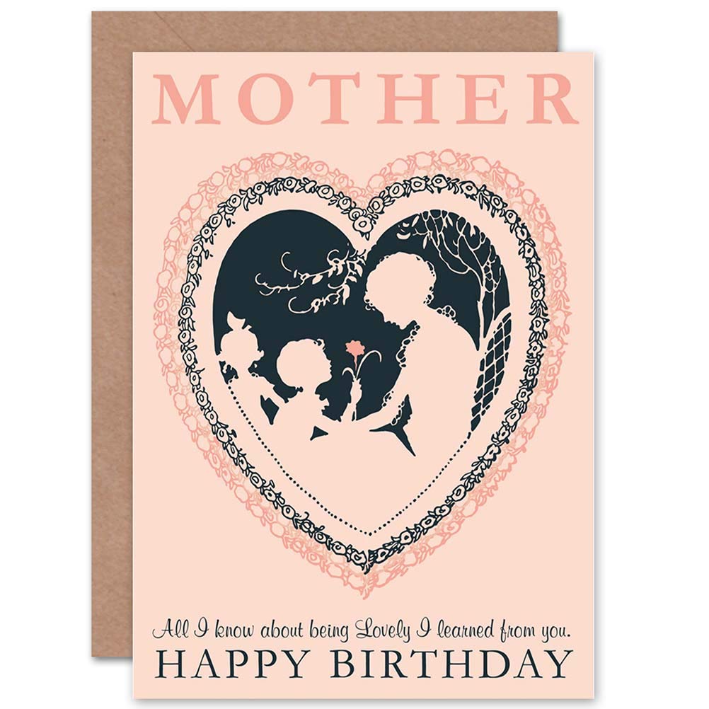 Wee Blue Coo CARD BIRTHDAY HAPPY MOTHER MUM MOM LOVELY LEARNED GIFT