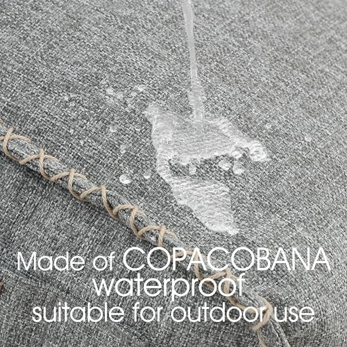 Patio Outdoor Weatherproof Water Proof Bean Bag Chair ,Outdoor bean bag lounger,High-Density Foam Filled ,Weather Resistant Waterproof UV-Protected ,outdoor beanbag Chair for Garden Terrace (Beige) - Image 7