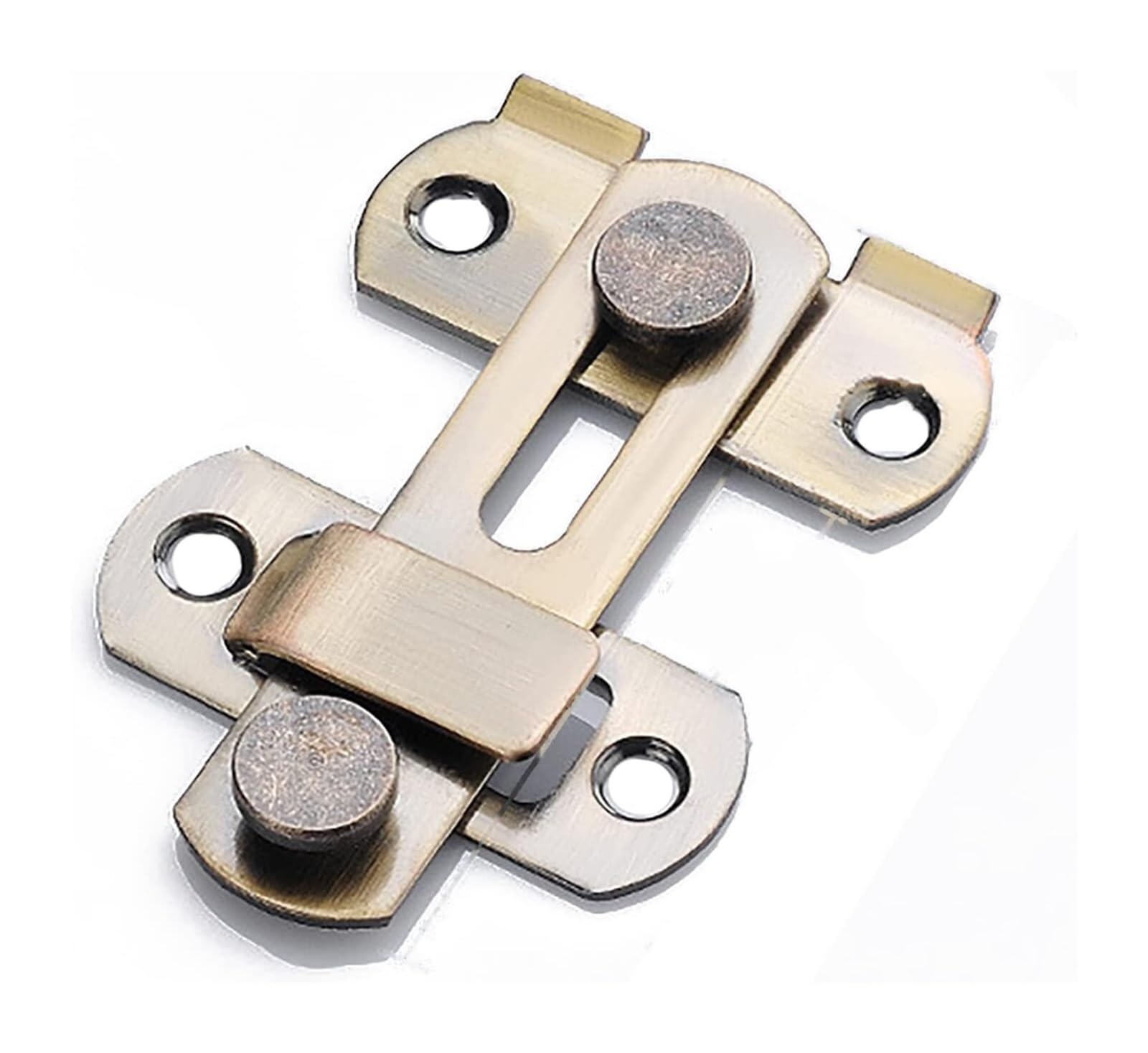 Door Lock Bolt, Stainless Steel Sliding Bolt Door Lock Latch for Cabinet Hardware Multicolor(Green Patiana)
