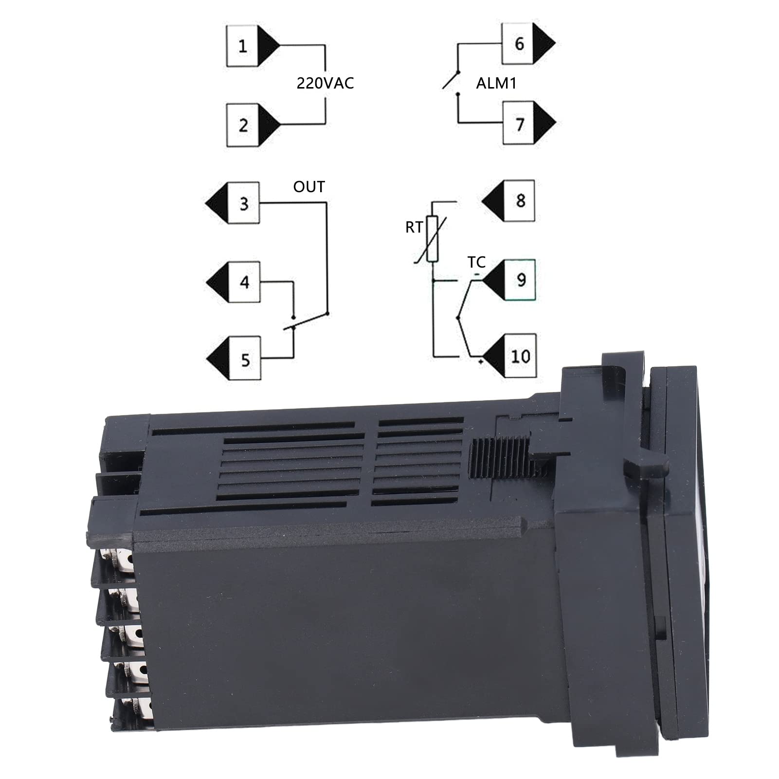 Termocoppia Tipo K 0-400 °C Con Termostato Digitale PID, Ingresso Universale, Uscita Relè, Controllo Temperatura Automatico Per Riscaldamento AC220V