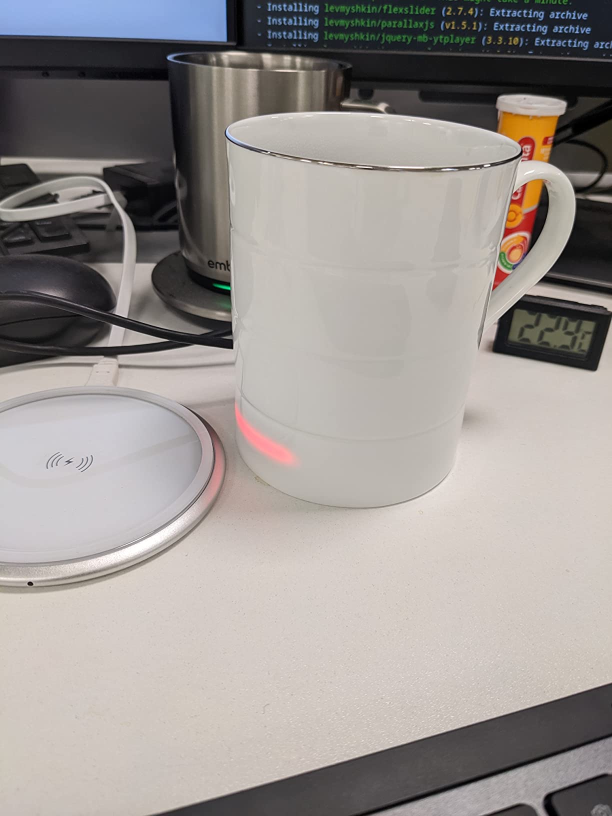 27/mo Finance Glowstone Smart Mug Fine Bone China, Dishwasher Safe