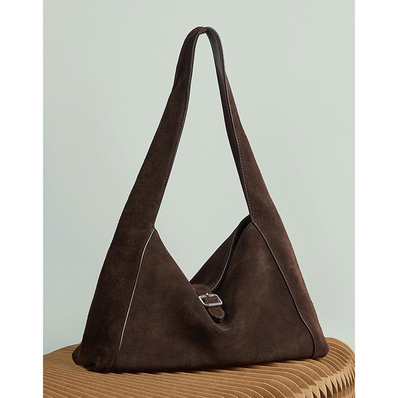 Bolso de piel sintética de inspiración retro para las axilas, bolso de hombro multiusos para mujer, casual, uso diario, bolso de mano de piel sintética