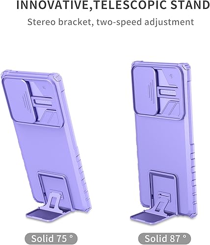 Miniatura 6 de Asuwish Funda de teléfono para Samsung Galaxy Note 20 5G con protector de pantalla de vidrio templado y cubierta para cámara deslizante, soporte