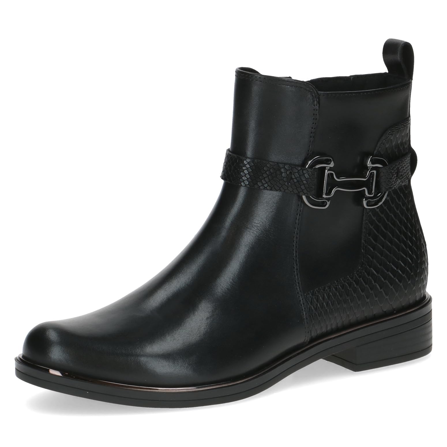 CAPRICE Damen Stiefeletten aus Leder mit Zierschnalle
