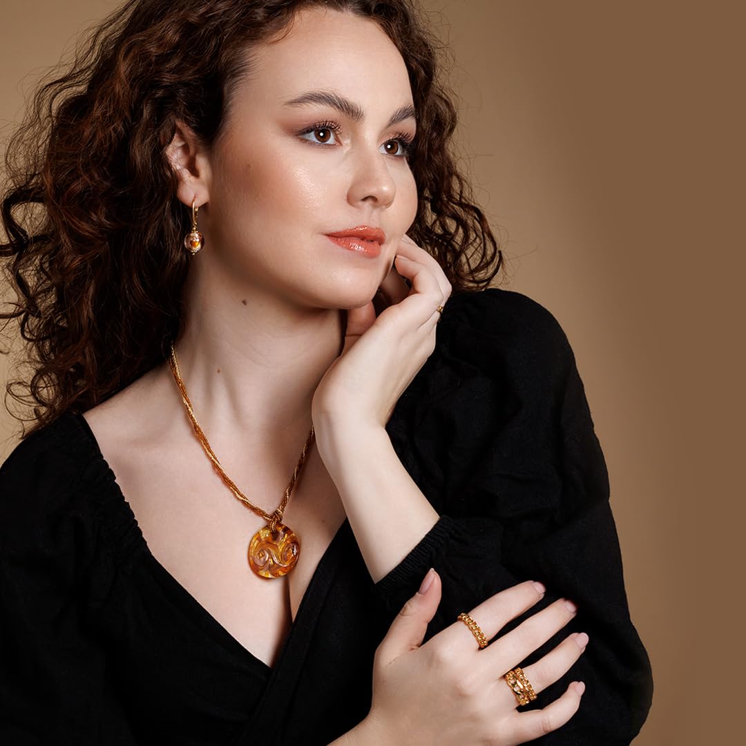 Venetiaurum - Collana per Donna con medaglia in Vetro Originale di Murano e Argento 925 - Gioiello made in Italy certificato