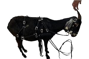 GOAT DRIVING HARNESS FOR PULLING A WAGON WITH GOAT TUGGS - COMFORT...