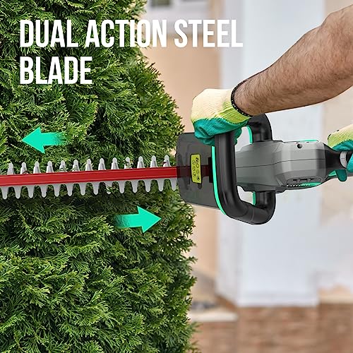 Litheli 20V Cordless Hedge Trimmer 20 Inch, Power Hedge Trimmer For Bush & Shrub Cutting, Trimming, Pruning, With 2.0Ah Battery And Charger Included #TOP5