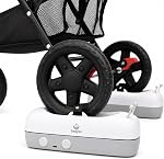 Automatic Stroller Rocker Attachment – Infant Soother for Babies 0-12 Months – Rechargeable, Remote Control, Two Soothing Modes – Single-Wheel Lightweight Strollers Only