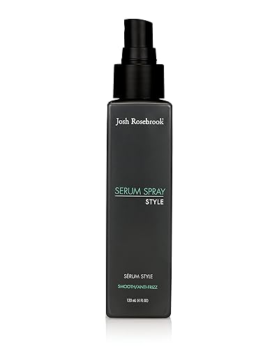 Josh Rosebrook Spray de suero - Spray antiencrespamiento, ondas y rizos suavizantes y definitorios para peinar el cabello que también funciona como